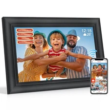 Frameo 10.1 Inch Smart WiFi Digital Photo Frame,Digital Picture Frame Wi-Fi w...