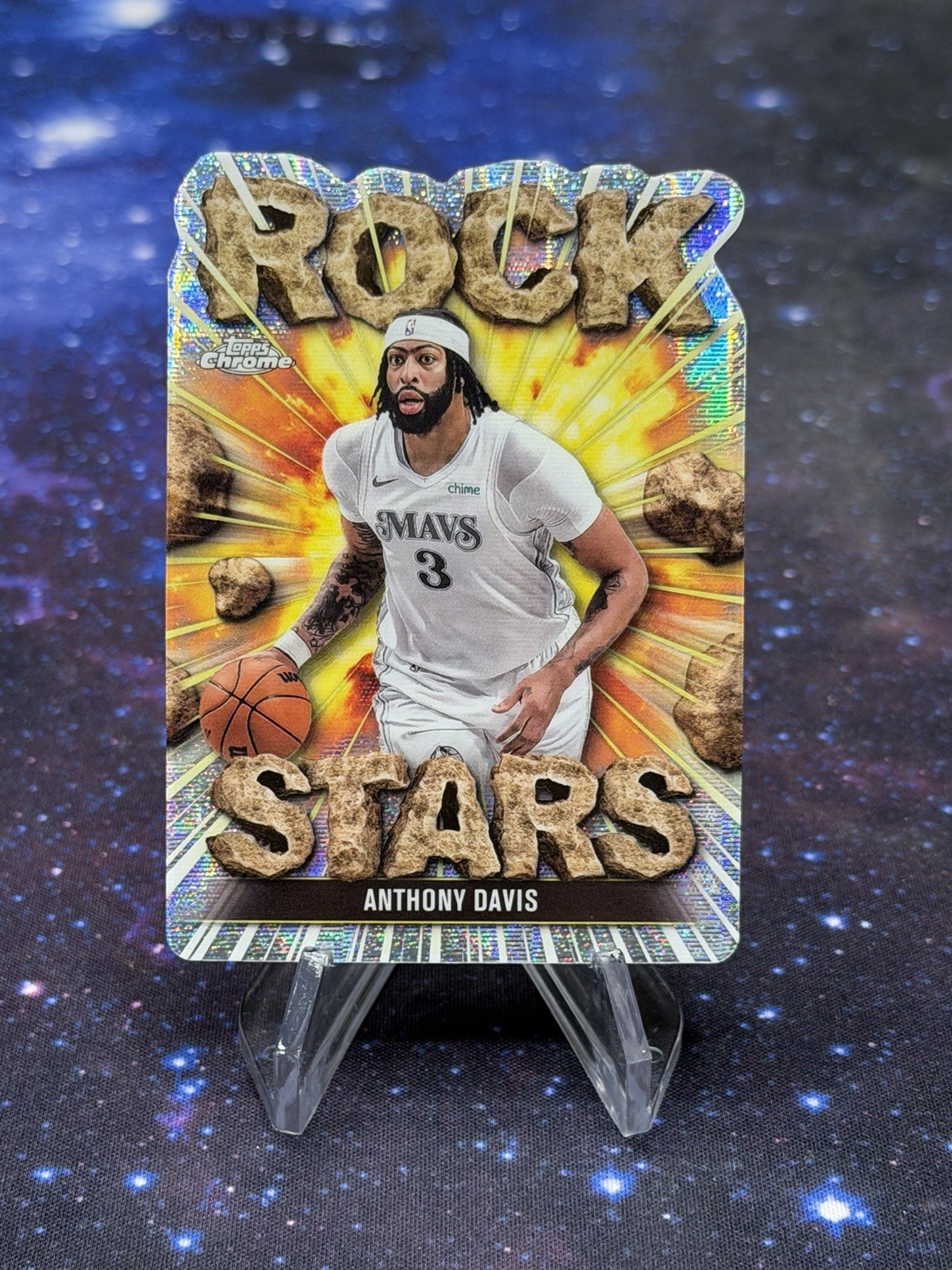 2025-26 Topps Chrome ANTHONY DAVIS ROCK STARS CASE HIT Mavericks SSP 🔥🔥