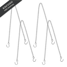 4PCS Hanging Chains for Neon Signs, 20 Inch with S Silver