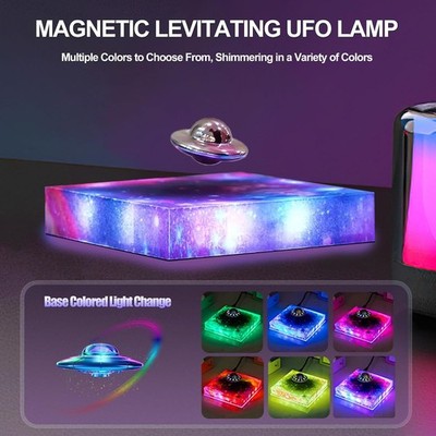 Magnetic Levitating UFO Lamp 360° Rotation Floating Night Light Cool Tech Gadget