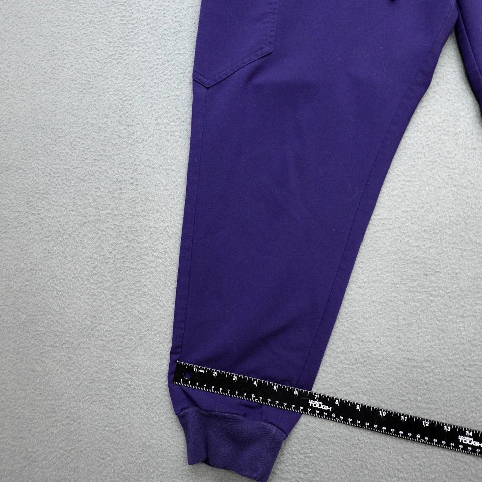 Figs Technical Collection Women's Size 2XL Navy Blue/Purple Scrub Pants - Image 2 of 4