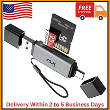 Uni SD Card Reader, High-Speed USB C to Micro SD Card Adapter USB 3.0 Dual Slots