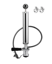 Hilangsan Beer Keg Party Pump 8inch Beer tap Pump Chrome Plated D Coupler system