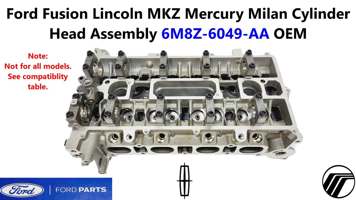 Ford Fusion Lincoln MKZ Mercury Milan Cylinder Head Assembly 6M8Z