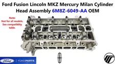 Ford Fusion Lincoln MKZ Mercury Milan Cylinder Head Assembly 6M8Z-6049-AA