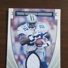 Playoff 1999  Emmitt SmithTeam Threads Memorabilia Card TTC 17 