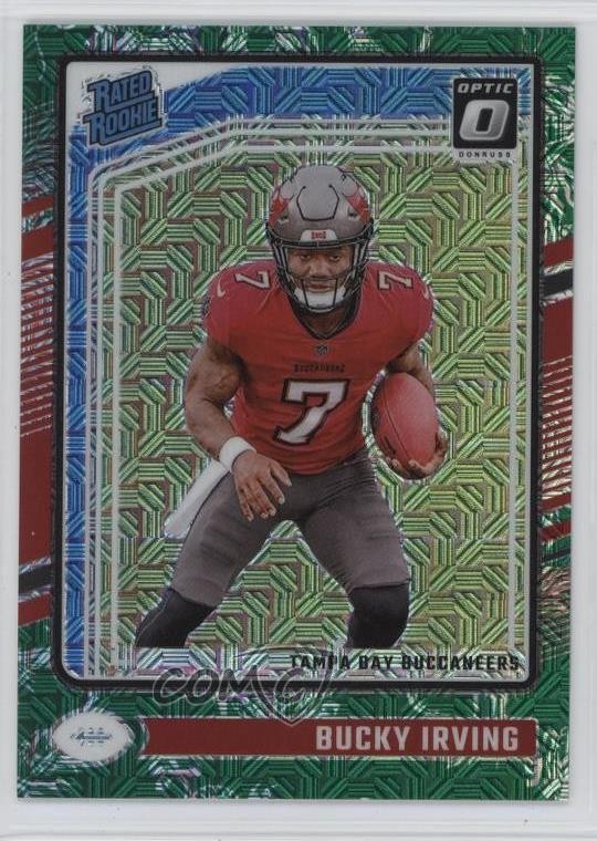 2024 Panini Donruss Optic Rated Rookie Dragon Prizm /24 Bucky Irving #216 RC