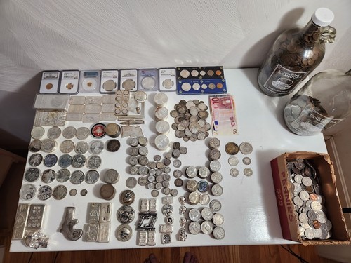 American Silver Eagle One Dollar Silbermünze 19x Stück LOT Zufallsjahr einige ältere - Bild 2 von 2