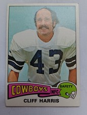 1975 Topps Football #490 Cliff Harris Rookie Card. rookie card picture