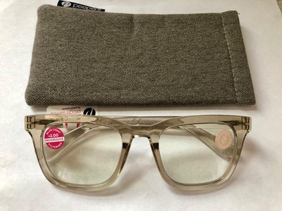 New Fog Cavern Peepers Progressive blue light filter readers +2.00 & case