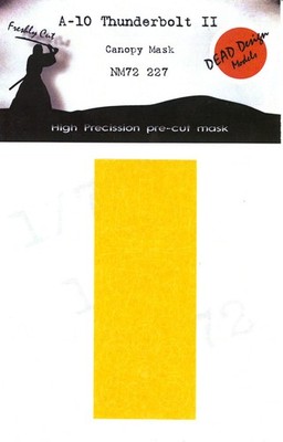 Dead Design 1/72 A-10 THUNDERBOLT II CANOPY PAINT MASK Italeri / Tamiya