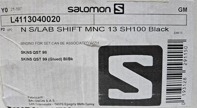 SALOMON N S/LAB SHIFT MNC 13 - UNISEX BINDINGS (SH100) - 2022 (MM397)