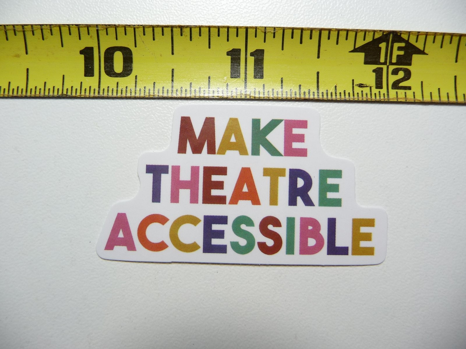 Accessible Theatre Sticker Decal for Stage Plays and Acting
