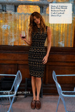 Dolce & Gabbana FW2014 Keys Print Pencil Cady Cocktail Dress IT40