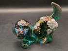 🔥 FENTON ART GLASS PLAYFUL PUPPY CARNIVAL GLASS HAND PAINTED SIGNED RARE UV 🔥