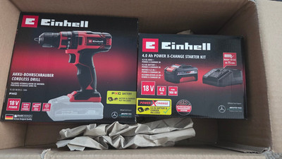 Einhell TC-CD 18/35 Li Akku-Bohrschrauber  +Starter Set 4.0 Ah AKKU +Ladegerät