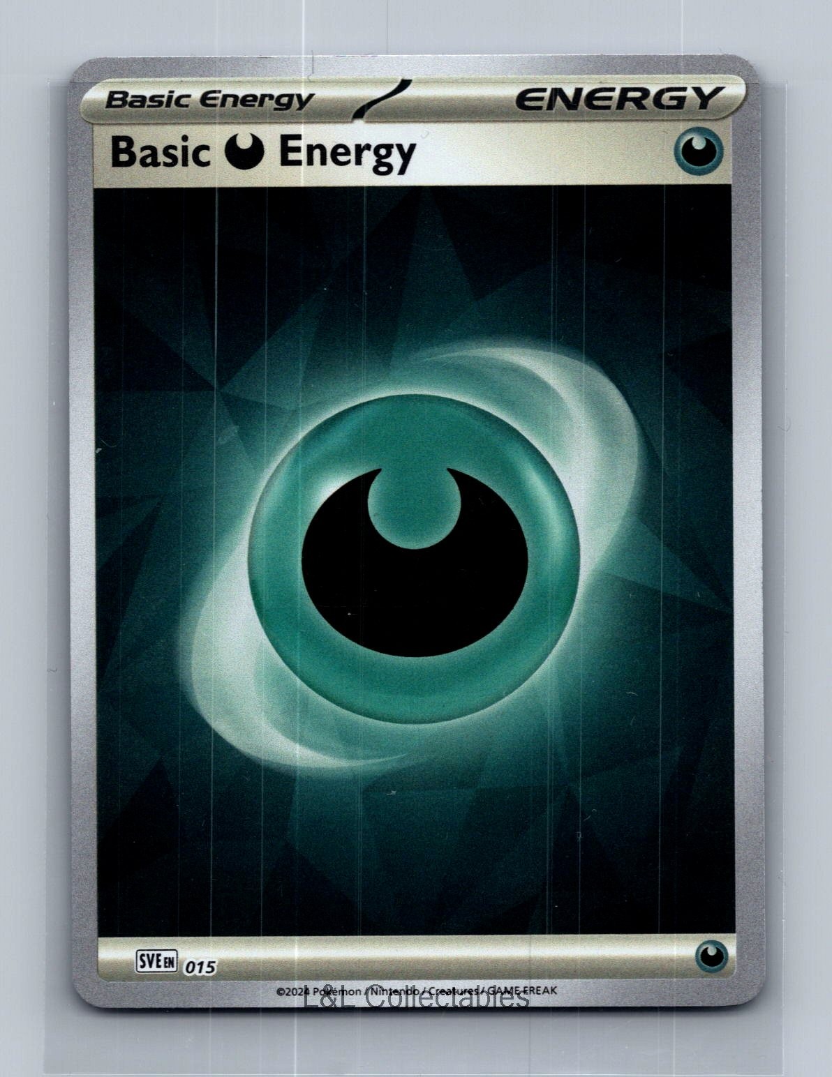 Basic Darkness Energy Cracked Ice Holo #015 SVE: Scarlet & Violet Energies Holo