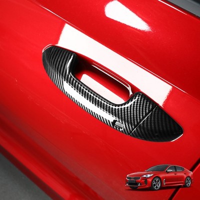 Carbon Faser Türgriffblende Abdeckung Türgriffe Schutz Rahmen Für Kia Stinger CK