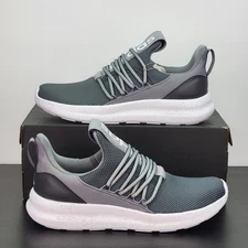 Adidas Lite Racer Adapt Men's Size 10 Athletic Shoes Gray White Casual Sneakers