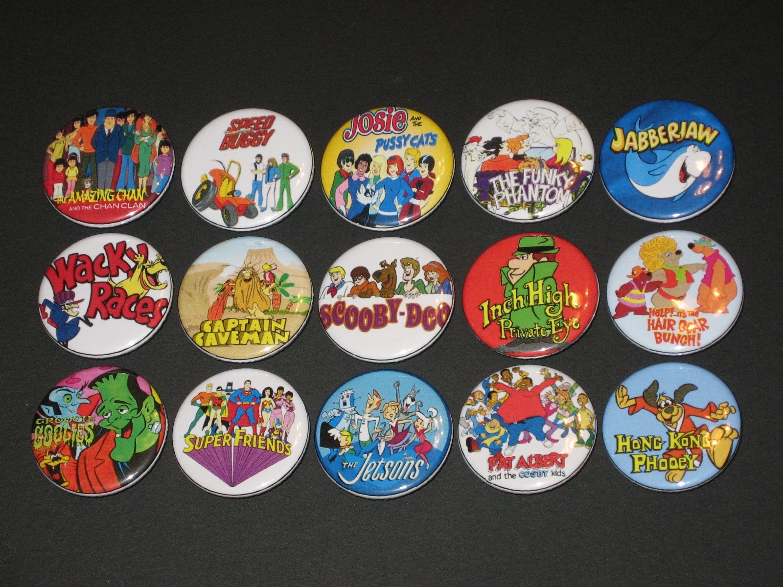 70's Cartoons Buttons/ Pins 15