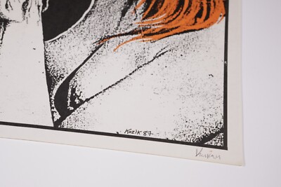 Frank Kozik 1987 Sonic Youth Cave Club Austin Texas Art Poster