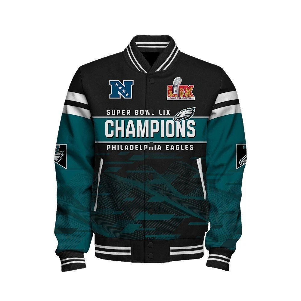 Philadelphia Eagles Super Bowl Lix Champions Jacket, Gift For Fan