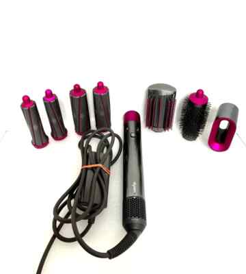 100% Genuine Dyson Airwrap Complete Multi Styler with Attachments Nickel/Fuchsia