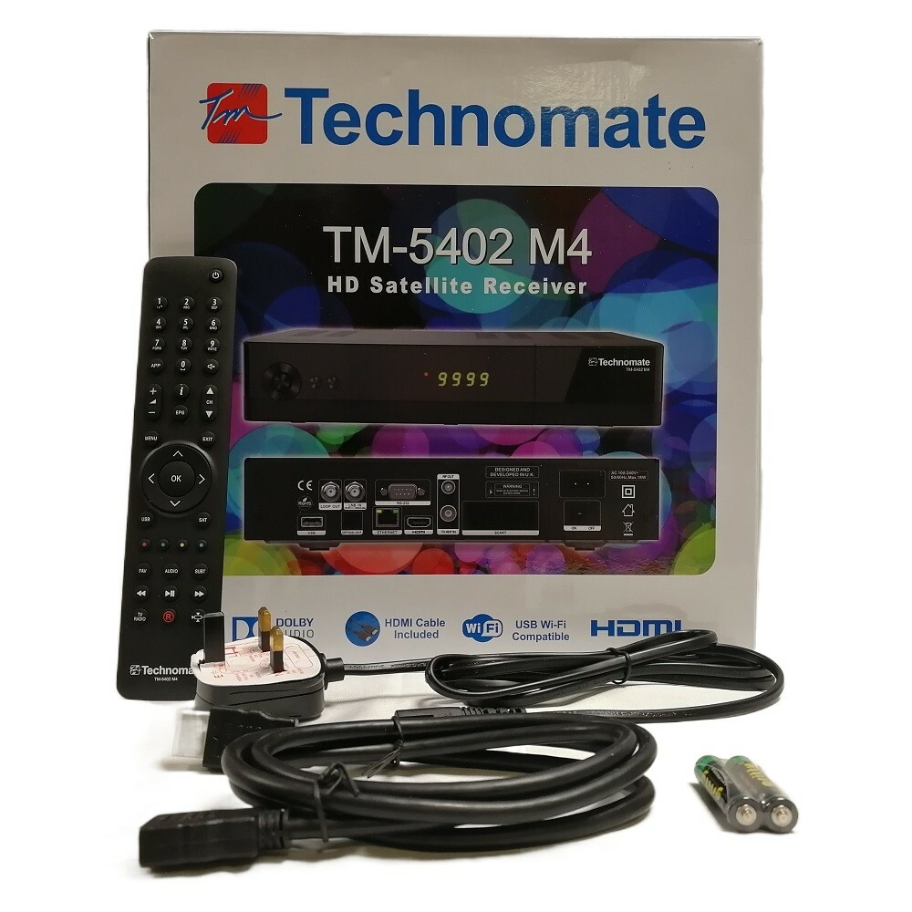 TECHNOMATE TM5402 SATELLITE TV RECEIVER BOX M4 HD FREE TO AIR SUPER LAN