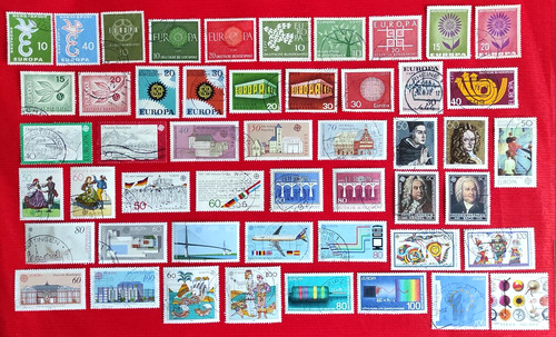 Germany Thematic Stamps Europe CEPT 50 Values Used 1958 to 2004