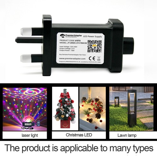 🎄Replacement Power Supply CZJUTAI JT DC 31V7.2W 31V 15W Christmas Light