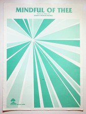 1983 Mindful Of Thee Geniece Spencer Ingold Gospel Christian Sheet Music