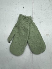 Shein Green Knit 1 Pair Winter Mittens Kids One Size