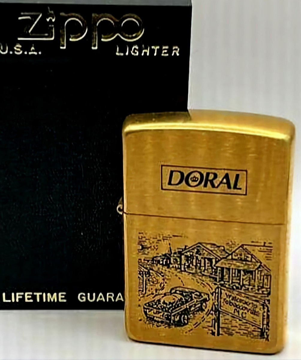 Doral brass Zippo lighter Camel 1996 Winston RJR Tobaccoville