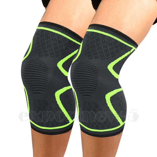 Elastic Knee Sleeve Support Brace for Joint Pain Injury Sprain Knee Cap Compress - Picture 38 of 66