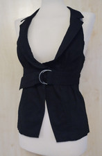 TopShop Black Waistcoat D Ring