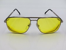 Vintage BerDel Max Black Metal Silver Pilot Sunglasses Italy FRAMES ONLY