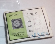 Genuine IWC ligne 19 cal H.5 mainspring, no 4303, for watch repair