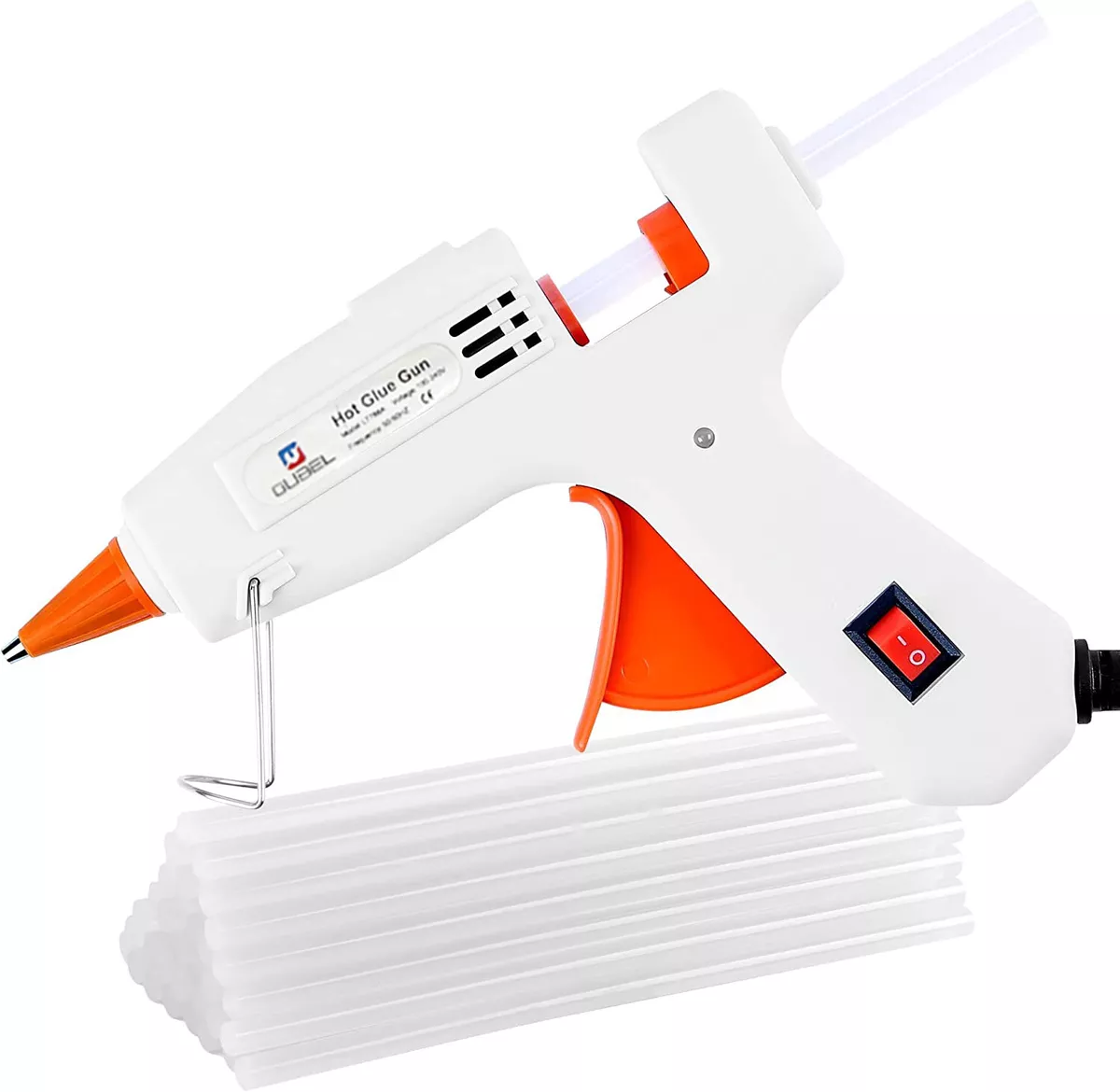 Small hot melt glue gun electric with 12 glue sticks 8 long