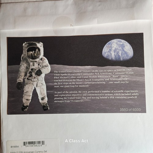 2019 Apollo 11 50th Anv Currency Set PMG 66 EPQ PMG ERROR read description T8738 - Picture 10 of 10