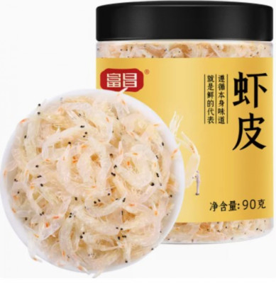 富昌虾皮90g/罐海产干货小虾米 Seafood Fish Food Shrimp Dried small shrimps）Xiapi