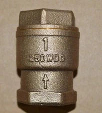 Legend Valve 1" Bronze In-line Check Valve Threaded Ends 105-445