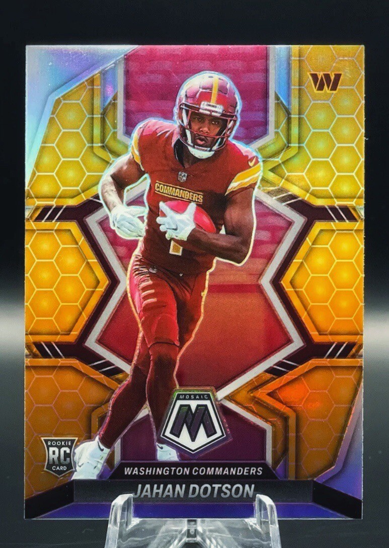 2022 Panini Mosaic #314 Jahan Dotson Honeycomb Prizm RC CASE HIT! ULTRA RARE SSP