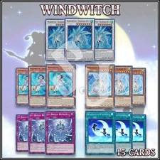 WINDWITCH DECK 15 Diamond Bell Freeze Chimes Blizzard Icy Breeze Refrain YuGiOh