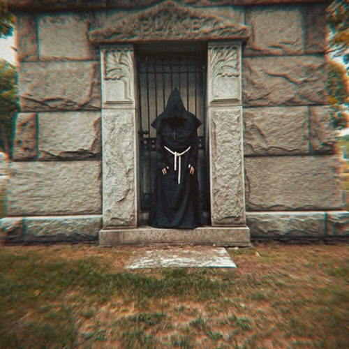 Adult Medieval Monk Friar Hooded Robe Cloak Wizard Priest Cosplay Stage Costume - Picture 8 of 28