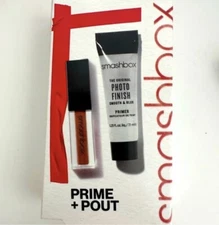 New In Box | Smashbox | 2 Piece | Prime +Pout | Primer & Matte Lipstick