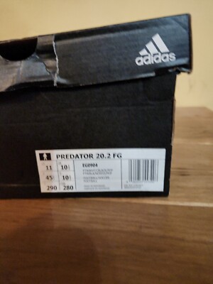 Adidas Predator 20.2 FG Herren Fußballschuhe Fußball Stollen EG0904 UK10,5 Neu mit Karton