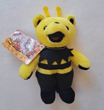King Bee Bear Grateful Dead Plush Doll Beanie Collectible Concert Tour Music NWT