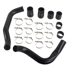 For 1999.5-2003 Ford 7.3 7.3L Powerstroke Black 3" Intercooler Pipe & Boot Kit