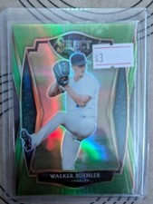 2021 Select #199 Walker Buehler Neon Green Prizm #/99 SP Los Angeles Dodgers