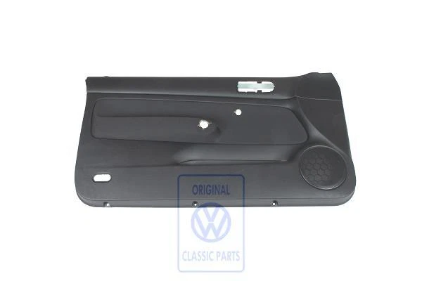 VW Golf MK4 2 Door Front Left Door Panel Trim Card Black Fabric